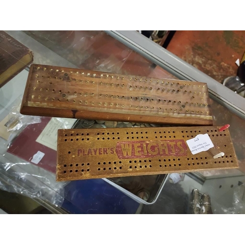 577 - 2 Cribbage Boards