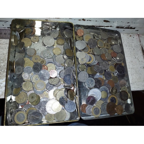 359 - Old Tin Of Coins