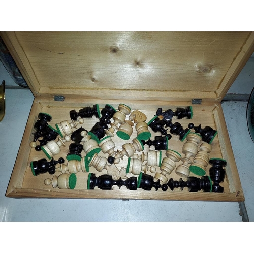 478 - Chess Set With Board