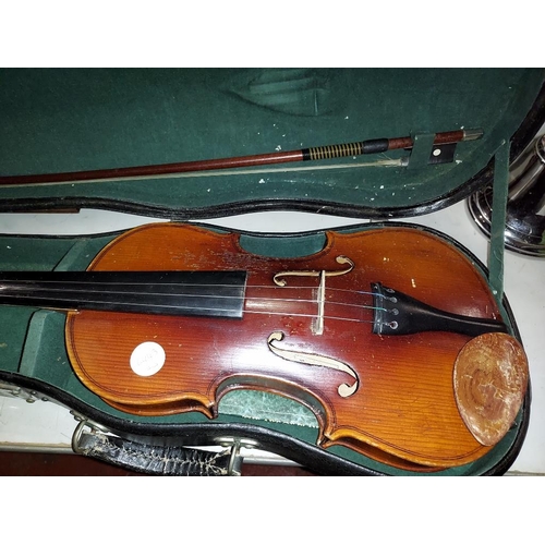 517 - Violin With Bow In Case