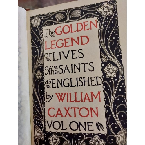 579 - 7 Volume Book Set The Golden Legend By William Caxton The Temple Classics Published By Dent In 1900