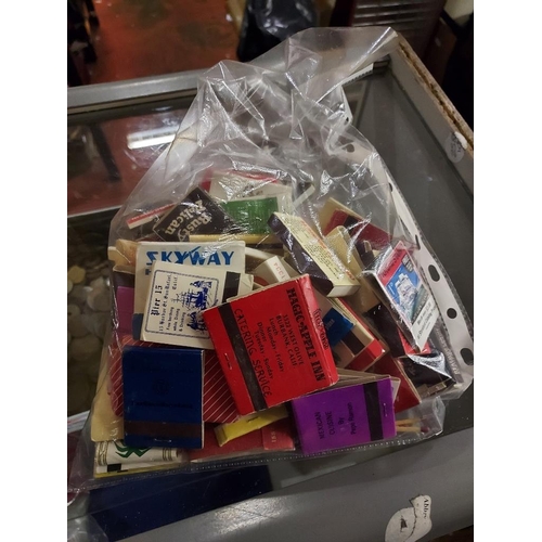 582 - Box Of Ephemera Matchboxes Etc