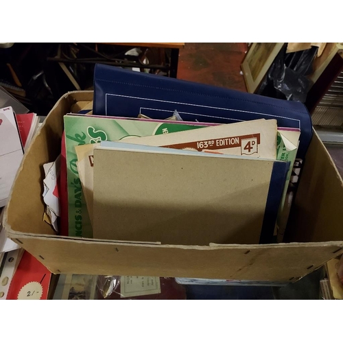 582 - Box Of Ephemera Matchboxes Etc