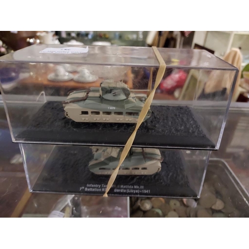 587 - 2 X Diecast Ww2 Tanks 1941