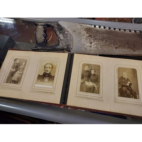 603 - Old Victorian Photo Album With Contents