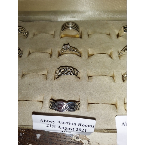 431 - 4 Silver Various Rings