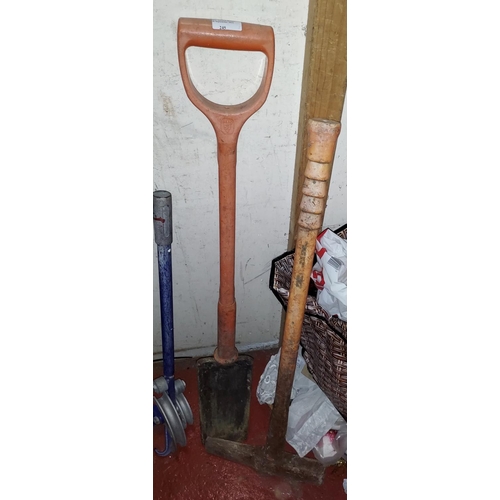 245 - Heavy Railway Axe And Digging Shovel, 1000v Insulated Handles