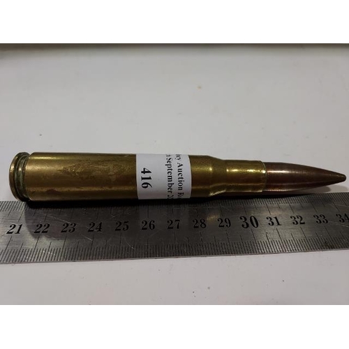 416 - 50 Calibre Spent Bullet