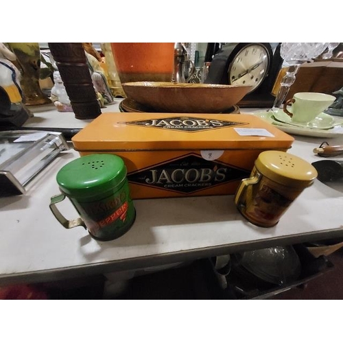 508 - Jacobs Collectible Tin With Salt & Pepper Inside