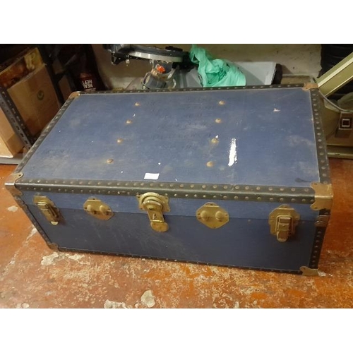 673 - Blue Travel Trunk