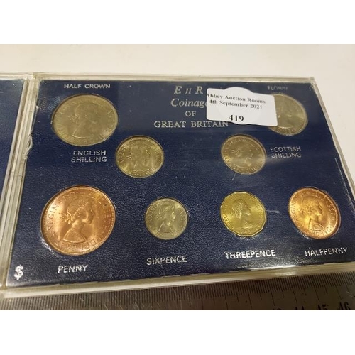 419 - 2 First Decimal Coin Sets