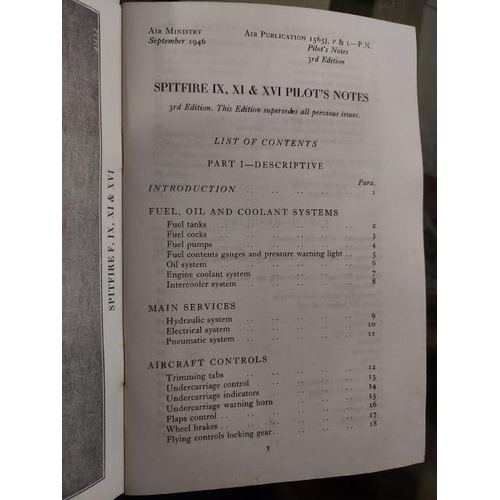 525 - Pilots Notes Spitfire Book