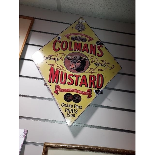 119 - Modern Display Colman's Mustard Sign