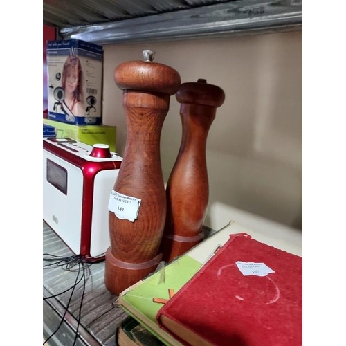 149 - Pair Of Wooden Salt And Pepper Set