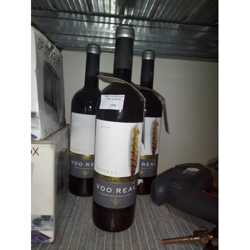 199 - 3 Bottles Of Voo Real Wine