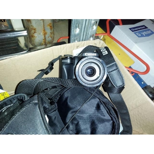 266 - Canon SX500IS Camera With Case And Charger