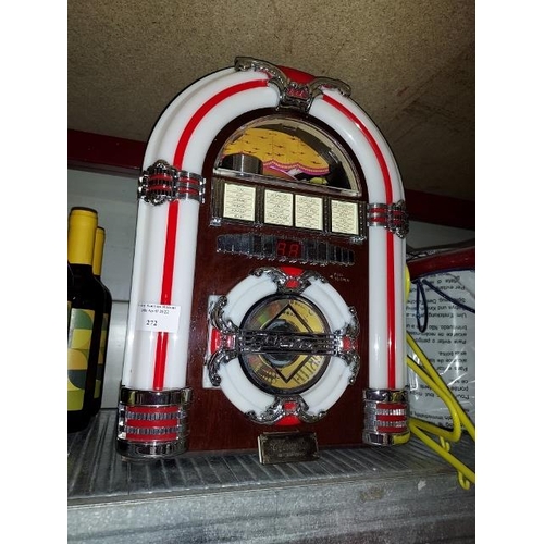 272 - Steepletone MP3/CD Jukebox With USB, SD Input With MP3 Disc With Lots Of Songs, Tested And Working