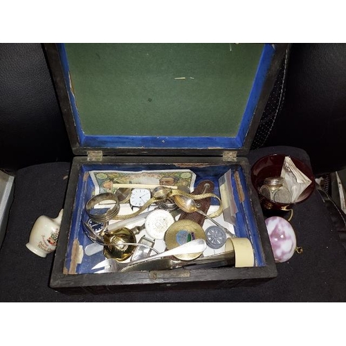 292 - Job Lot Of Treasures In Antique Box