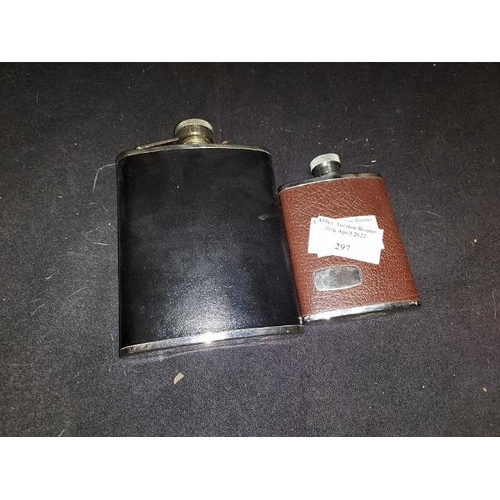 298 - 2 Hip Flasks