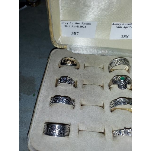 387 - 4 Various Silver Rings