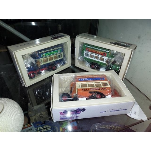 446 - 3 Corgi Public Transport Buses In Boxes From 1990s