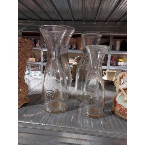 536 - Set Of 4 Graduating Water Carafes