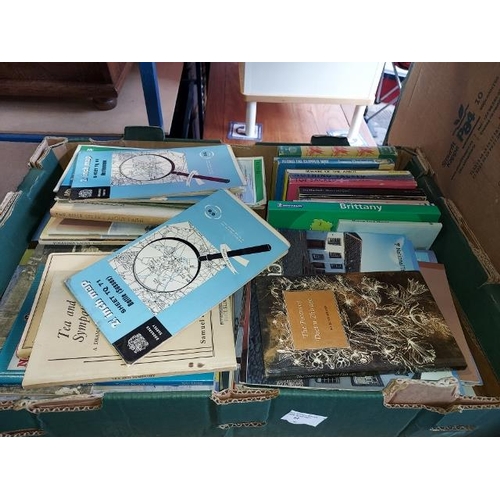 62 - Box Of Ephemera, Guides, Books & Maps