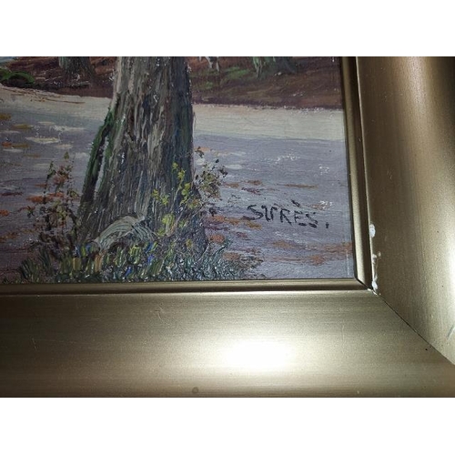 102 - Pair Of Framed Oil Paintings Of Forest Scenes. Both Signed