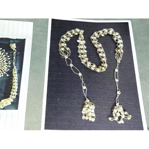 328 - Necklace And 2 Belts Pearlized