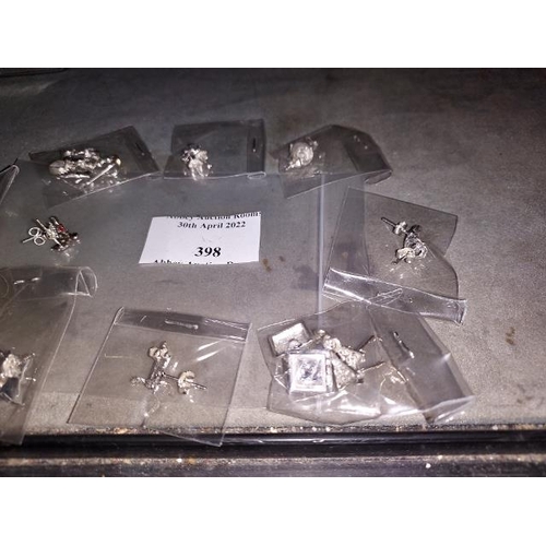 398 - 10 Pairs Of Various Silver Earrings