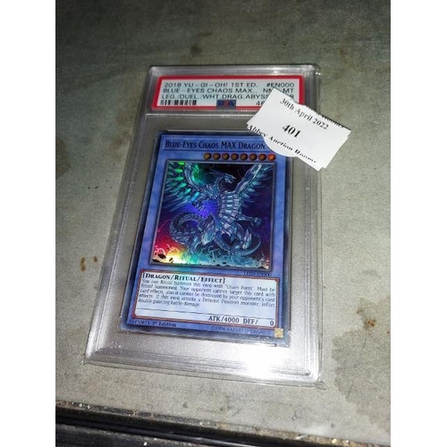 401 - PSA Graded 8 Blue-Eyes Chaos Max Dragon 1st Edition 2018 YuGiOh Card