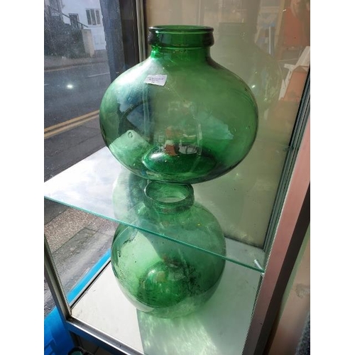 45 - 2 Large Green Biresa Carboys