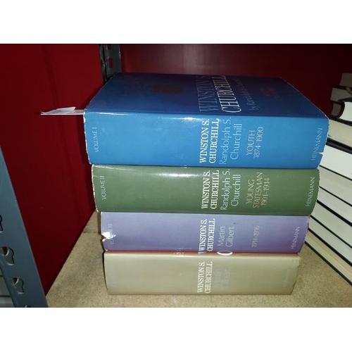 5 - Winston Churchill 4 Volume Book Set By Randolph Churchill & Martin Gilbert, All 1st Editions With Du... 