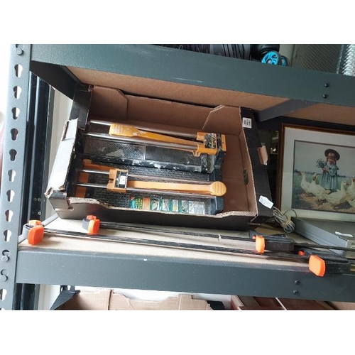 52 - 2 Tile Cutters And 2 Clamps