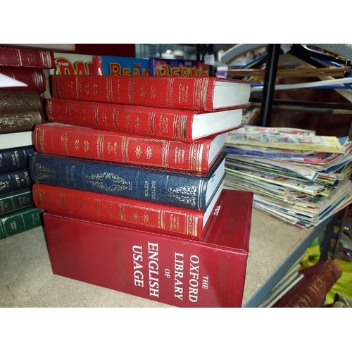 6 - Stack Of Hardback Classic Books Including Oxford Dictionary Set