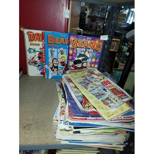 7 - Selection Of Comics Plus 3 Annuals, The Beano 1999, The Beano 2002, The Dandy 1999