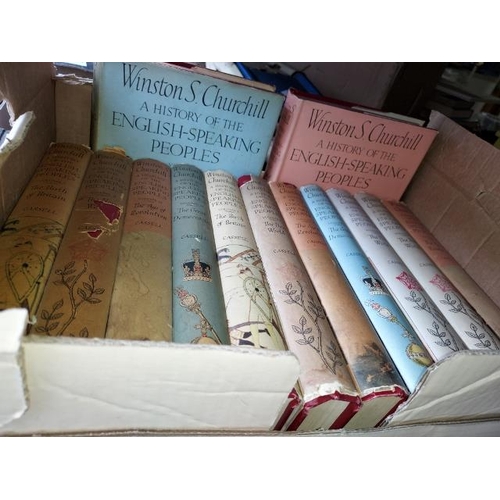 70 - Winston Churchill History Of English Speaking Peoples Books, All 1st Editions, 2 Complete Sets Plus ... 