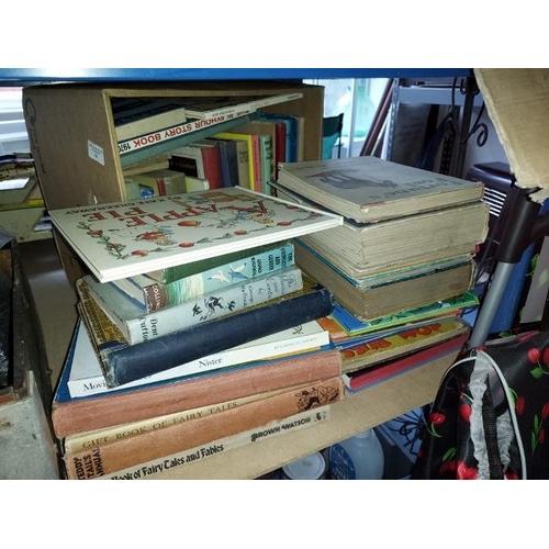 86 - 2 Boxes Of Vintage Children's Books Including Fairy Tales, Puck, Rupert Etc.