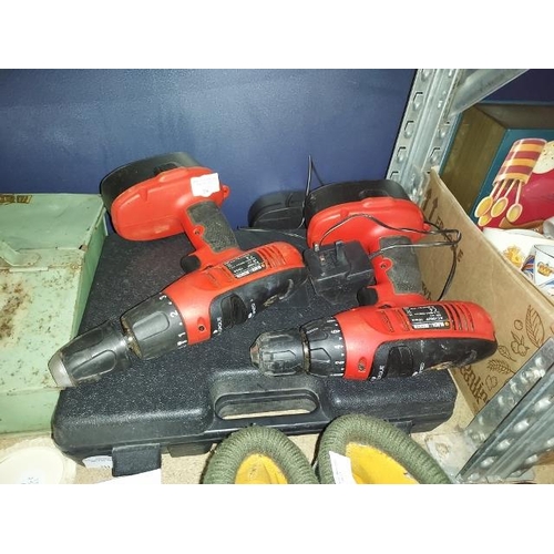 256 - 2 Black And Decker Cordless Drills, 1 With Battery Charger Plus 1 In Case With Battery And Charger. ... 