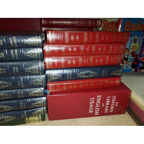 6 - Stack Of Hardback Classic Books Including Oxford Dictionary Set