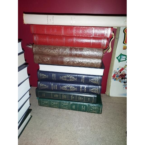 6 - Stack Of Hardback Classic Books Including Oxford Dictionary Set