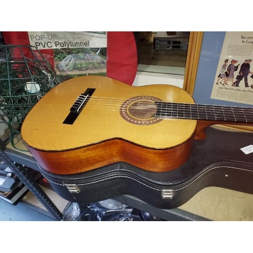 70 - B.M Acoustic Spanish Guitar With Case