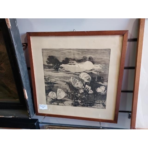 109 - Framed Pencil Signed Etching