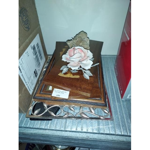 155 - 2 Photo Frames, 2 Wall Plaques, Rose Ornament Plus 1 Other