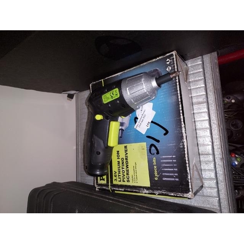 158 - Power It 3.6V Lithium Ion Pivoting Screwdriver Working With Box