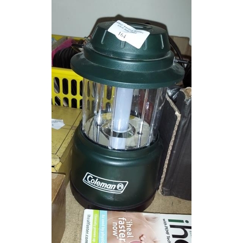 164 - Coleman Space Saving Camping Light Working
