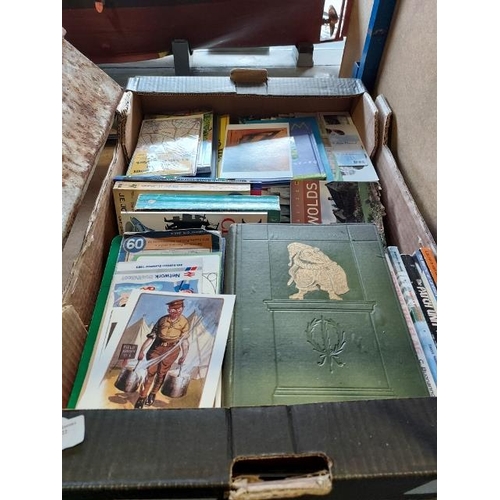99 - Box Of Mixed Ephemera, Books, Maps & Guides