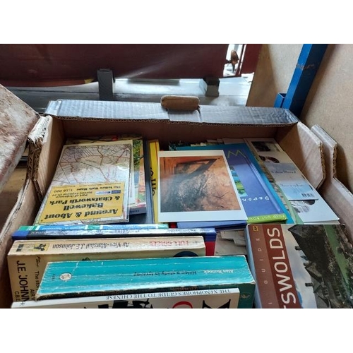 99 - Box Of Mixed Ephemera, Books, Maps & Guides
