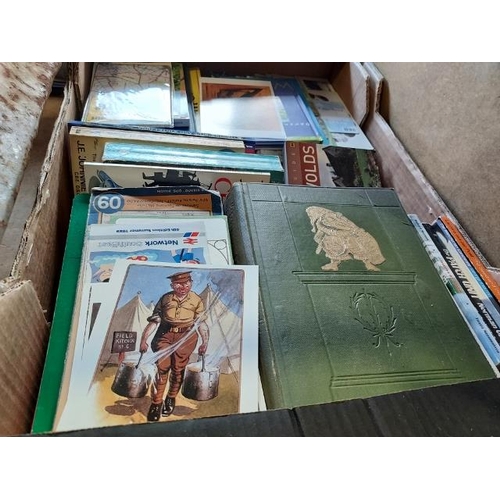 99 - Box Of Mixed Ephemera, Books, Maps & Guides