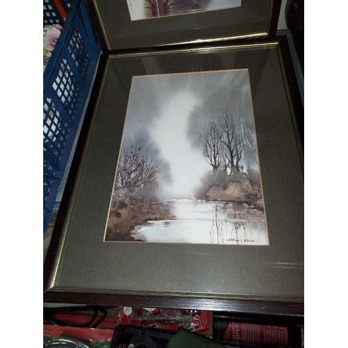 203 - 5 Small Framed Prints Signed